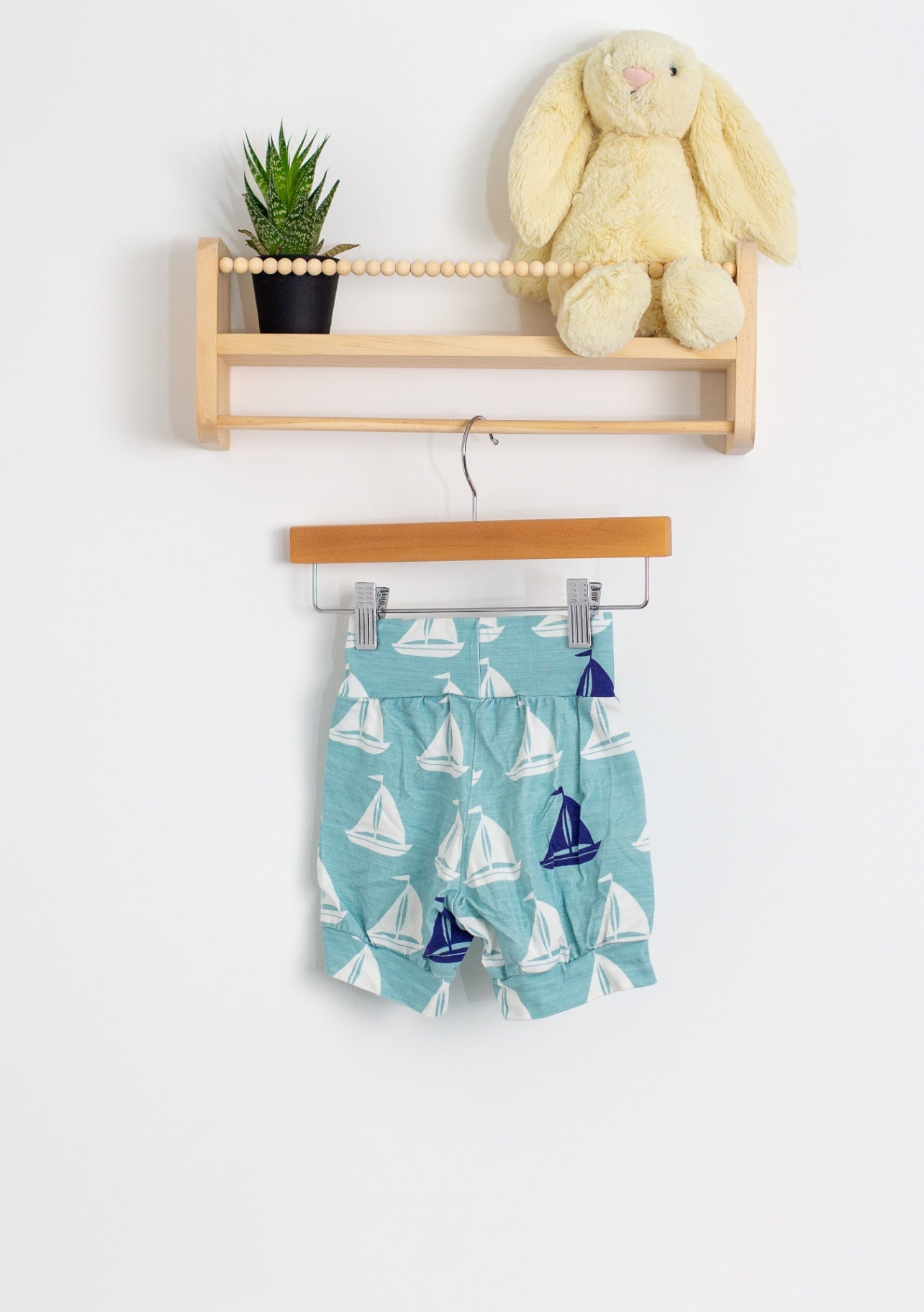 Small Shop Everyday 2T Light Blue with White and Dark Blue Sailboats