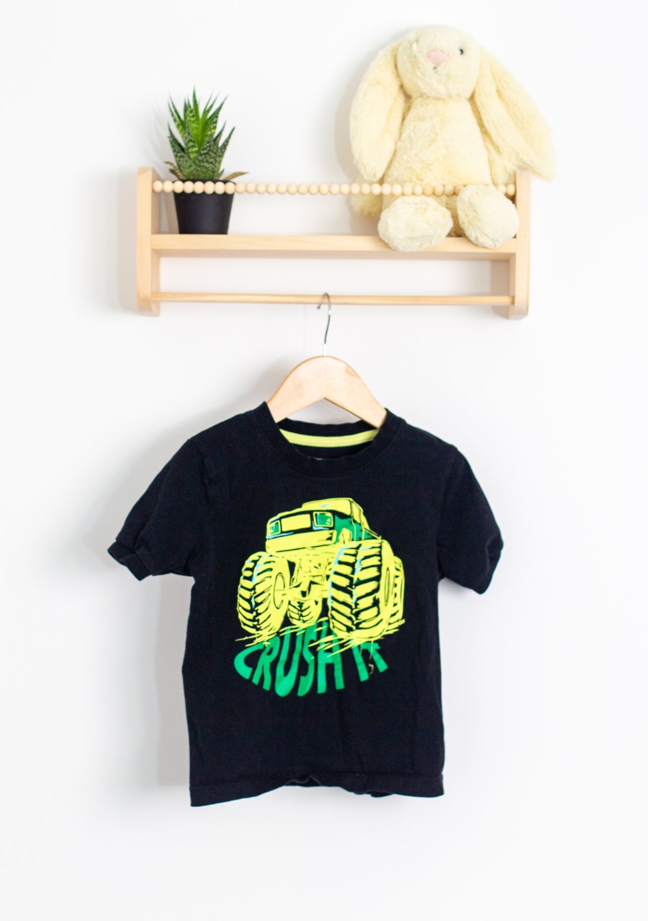 George Monster Truck TShirt 4T Black