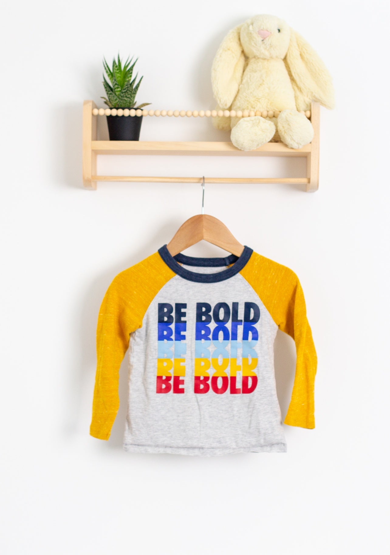 Old Navy Shirt 2T Gray, Yellow, Blue, Red