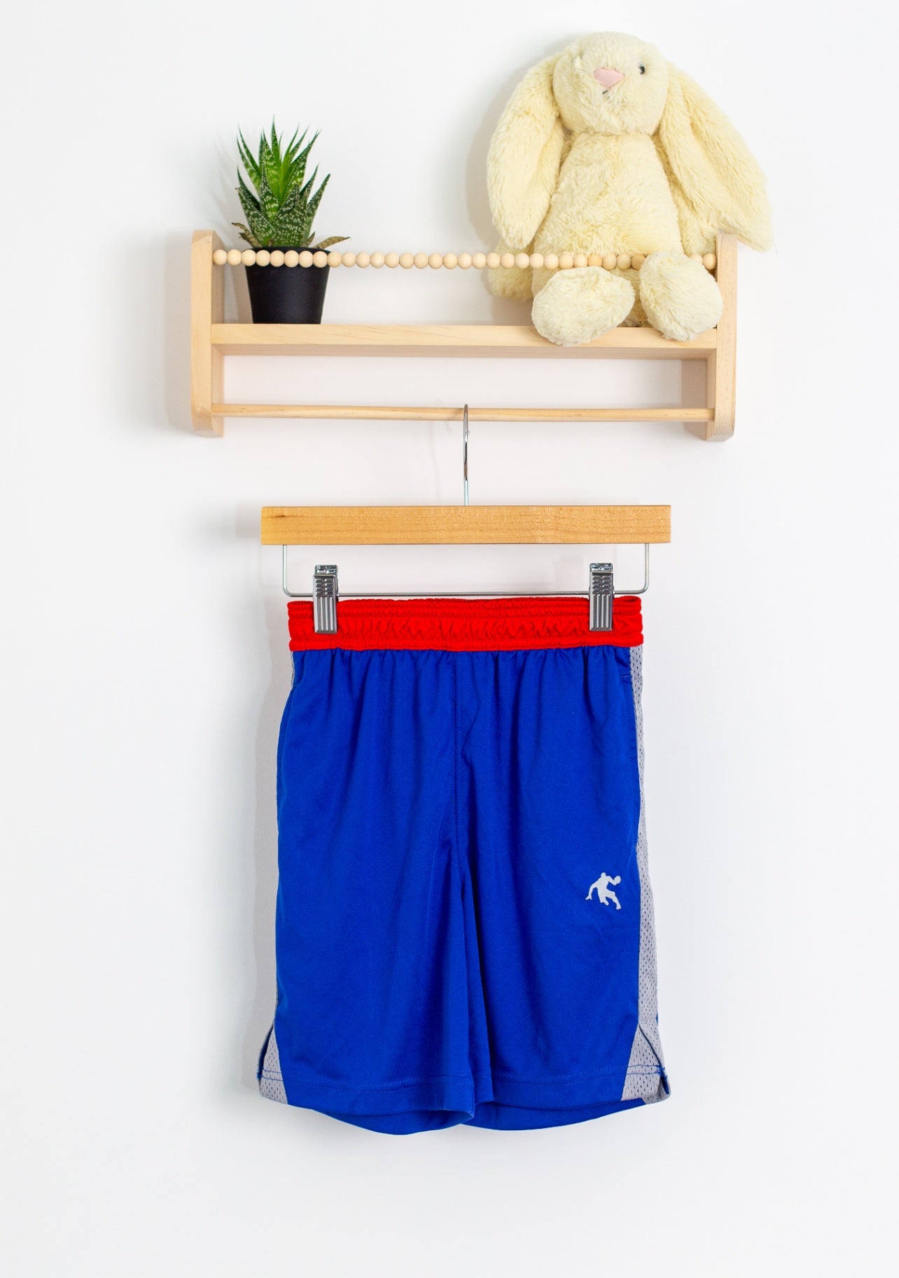 And One Basketball Shorts 4T Blue and Red