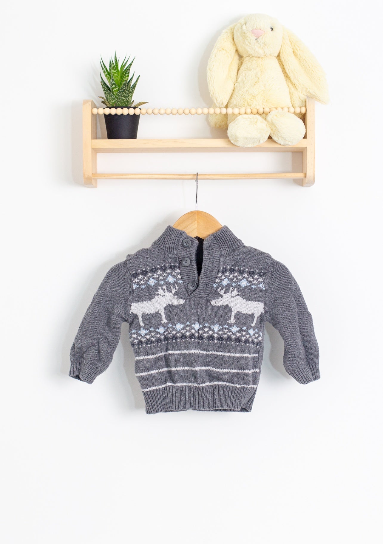 Cherokee Baby Sweater 12M Gray
