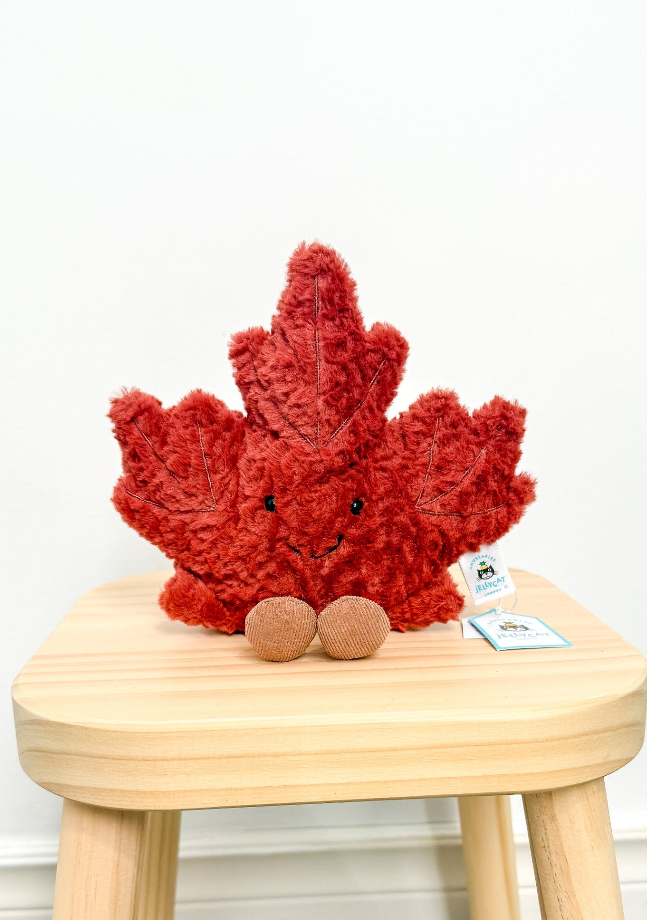 Jellycat Red Maple Leaf Canada Exclusive