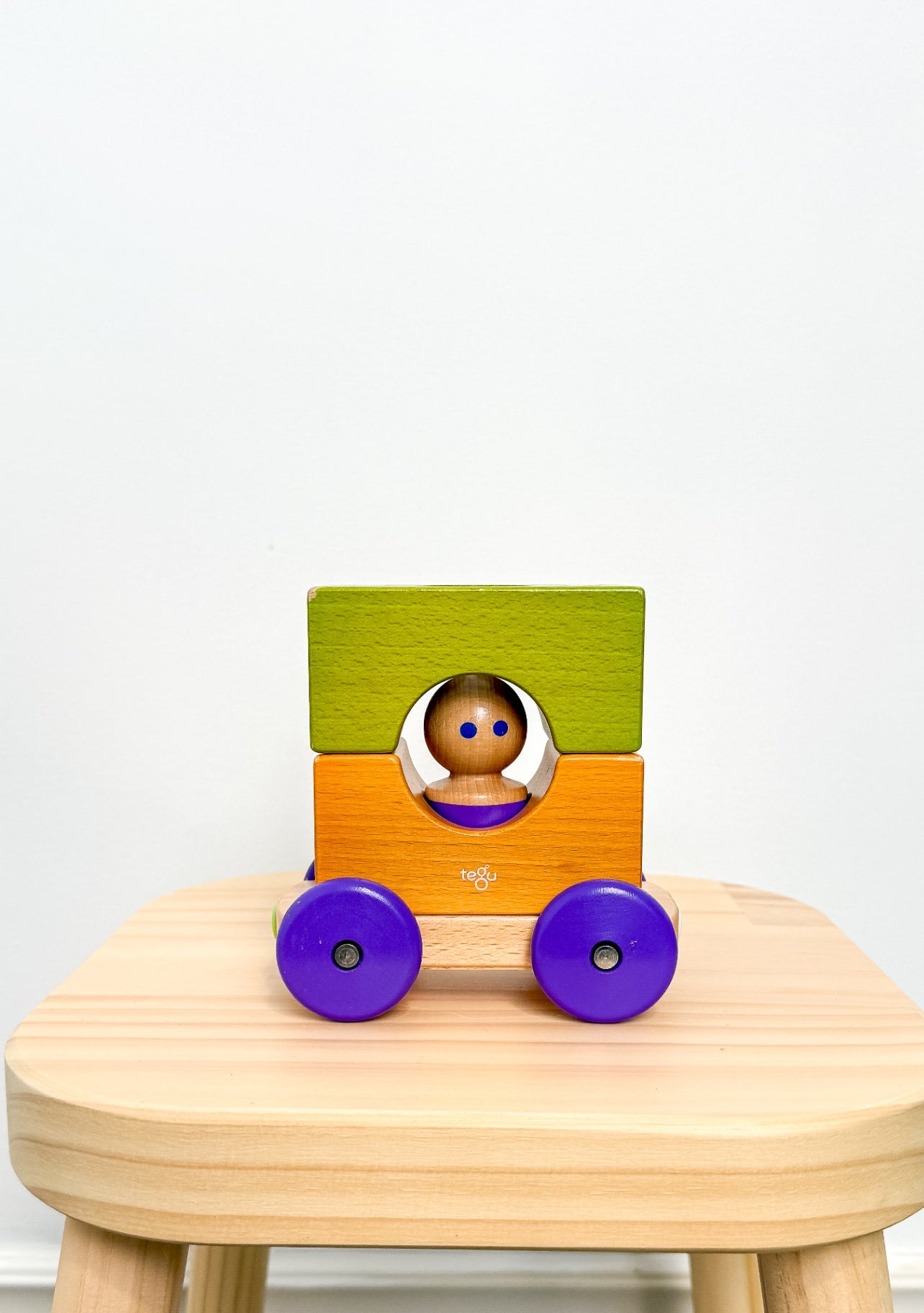 Tegu Toys Magnetic Wooden Racer - Purple