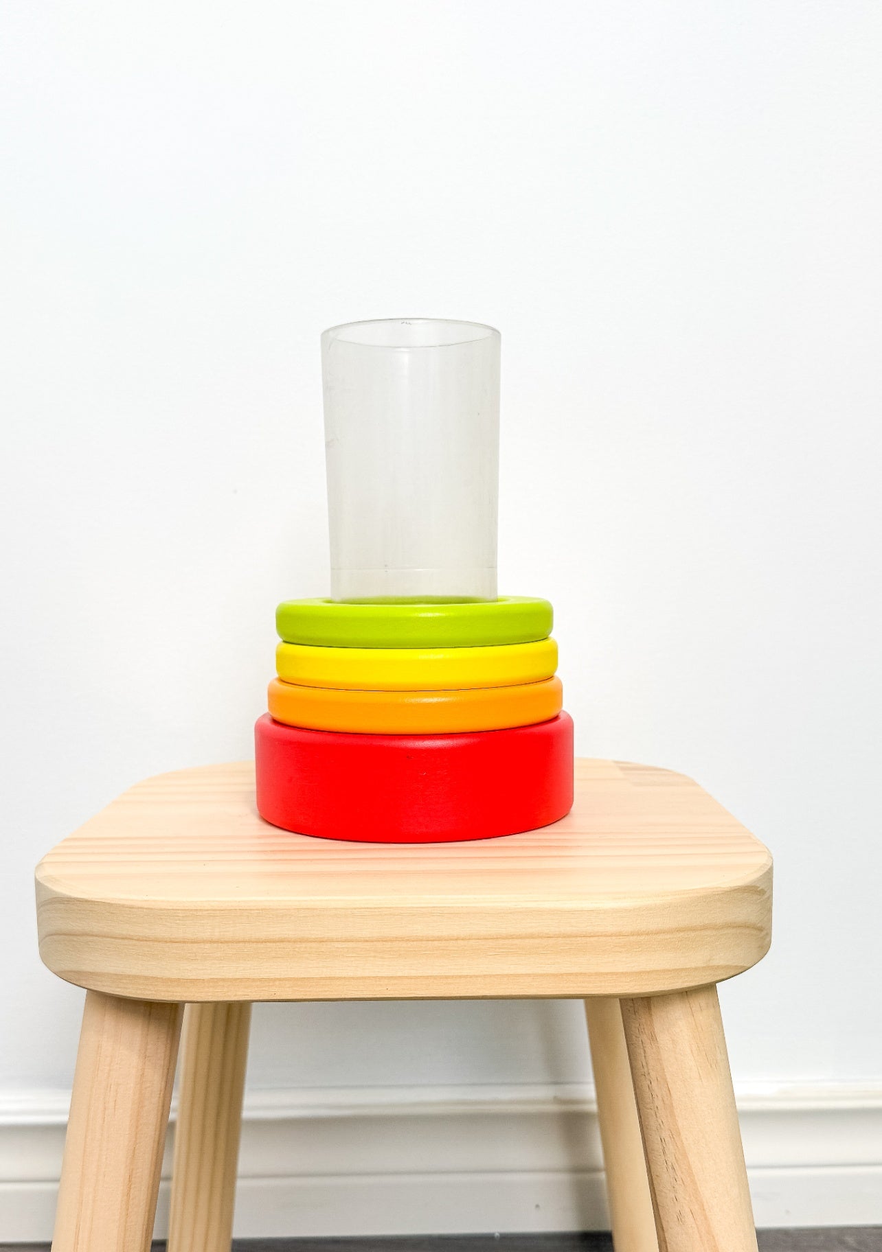 Lovevery Clear Tube with Stacking Rings (The Explorer Kit 9-10M)