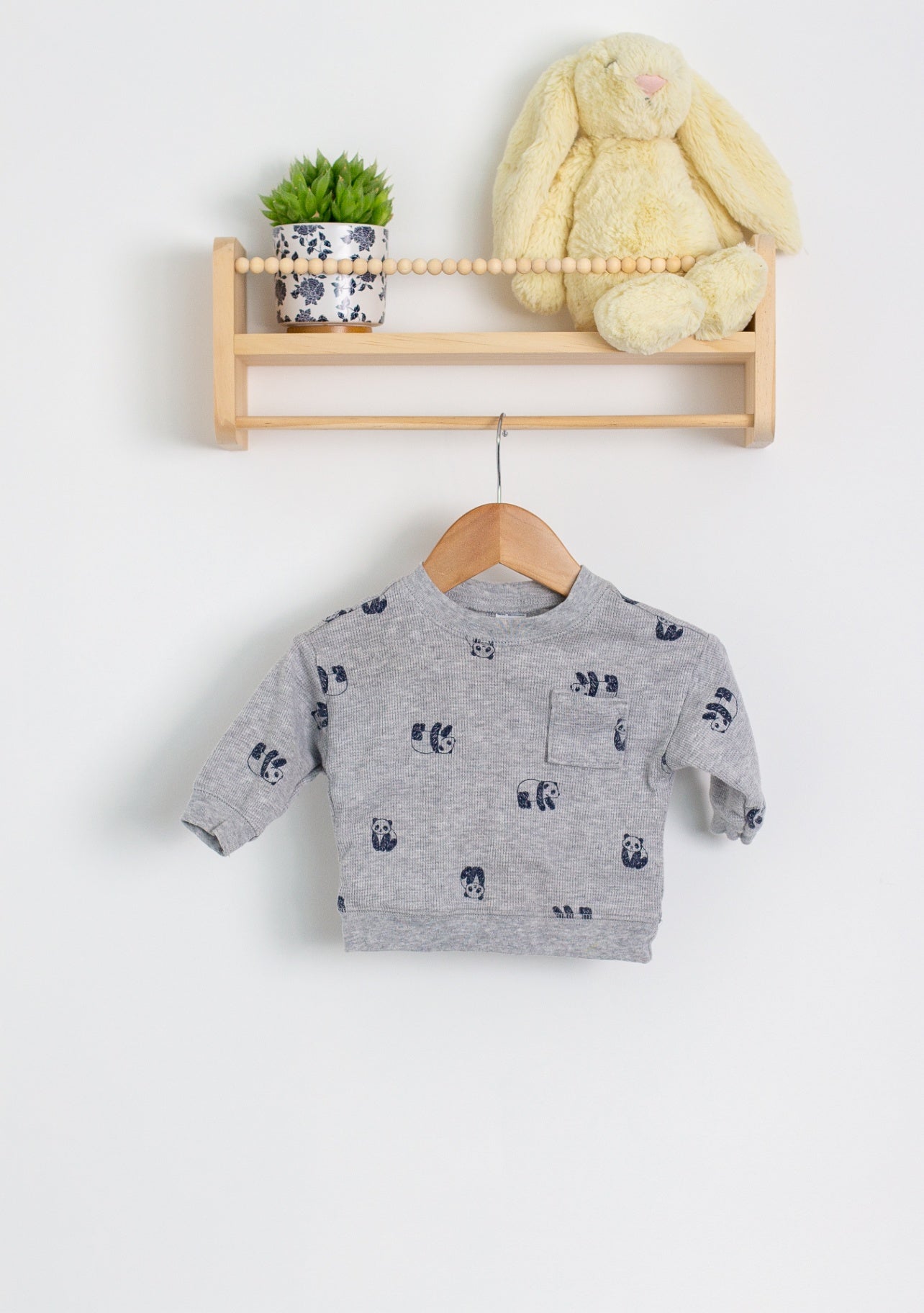 Carters 0-3M Gray Long Sleeve