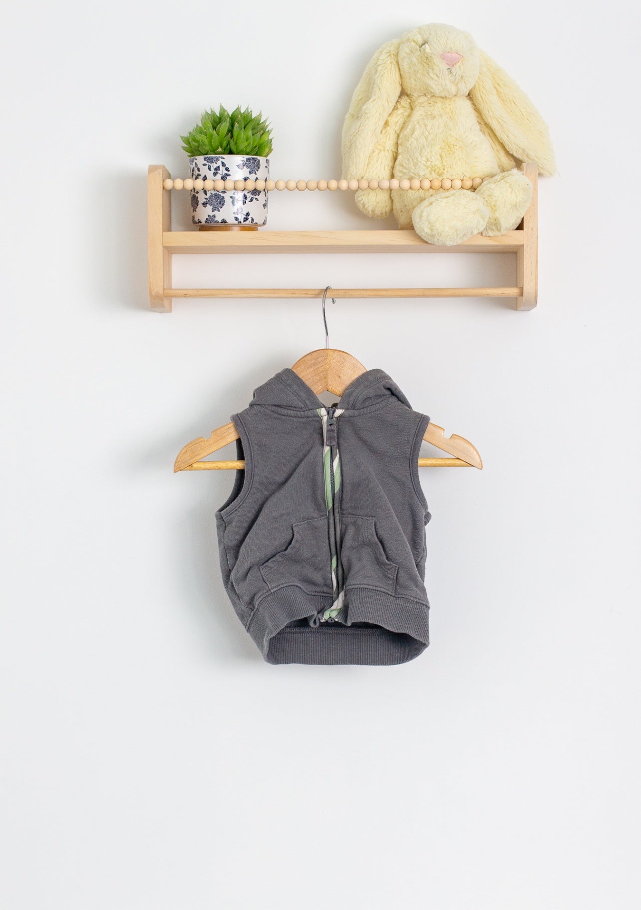 Carters 6M Gray Hooded Vest