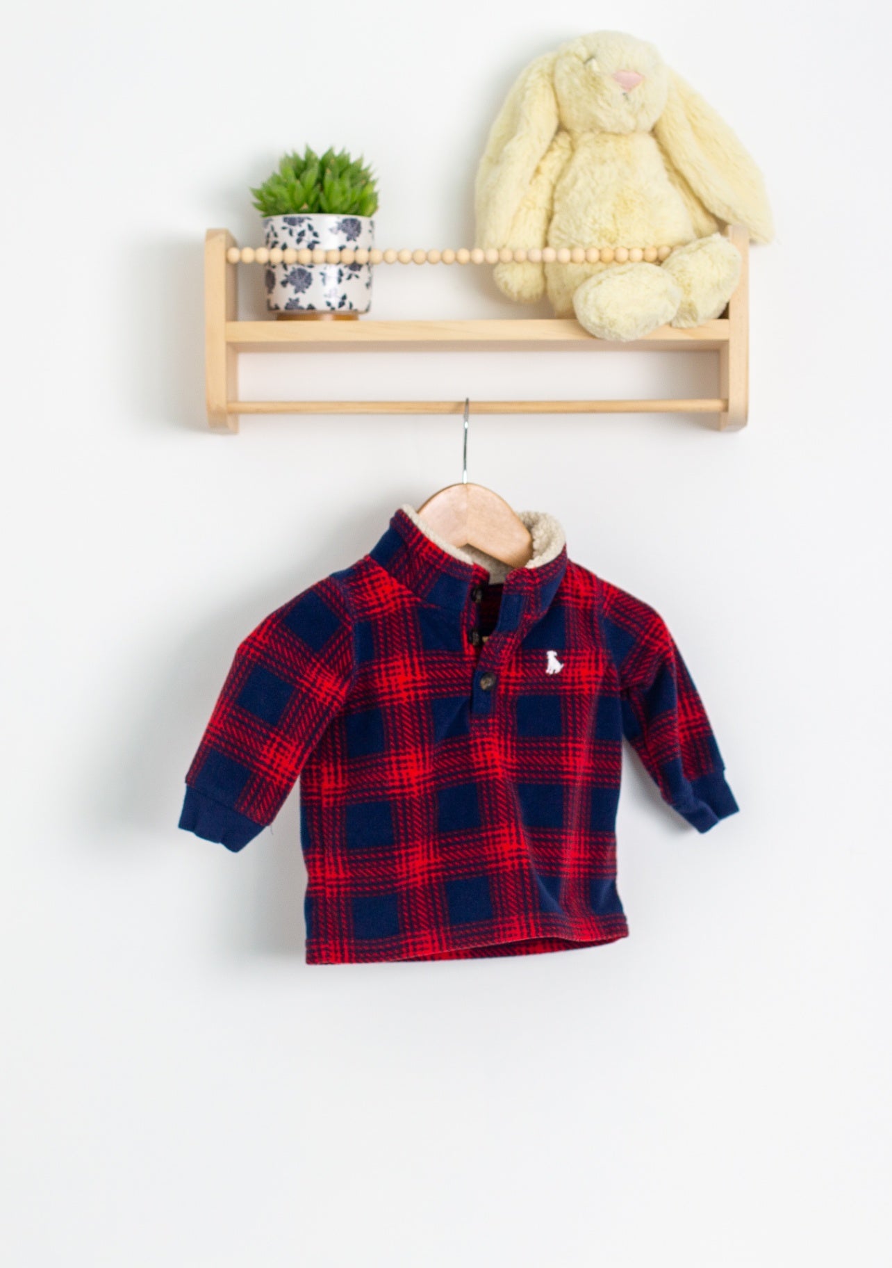 Carters 6M Red and navy Pullover