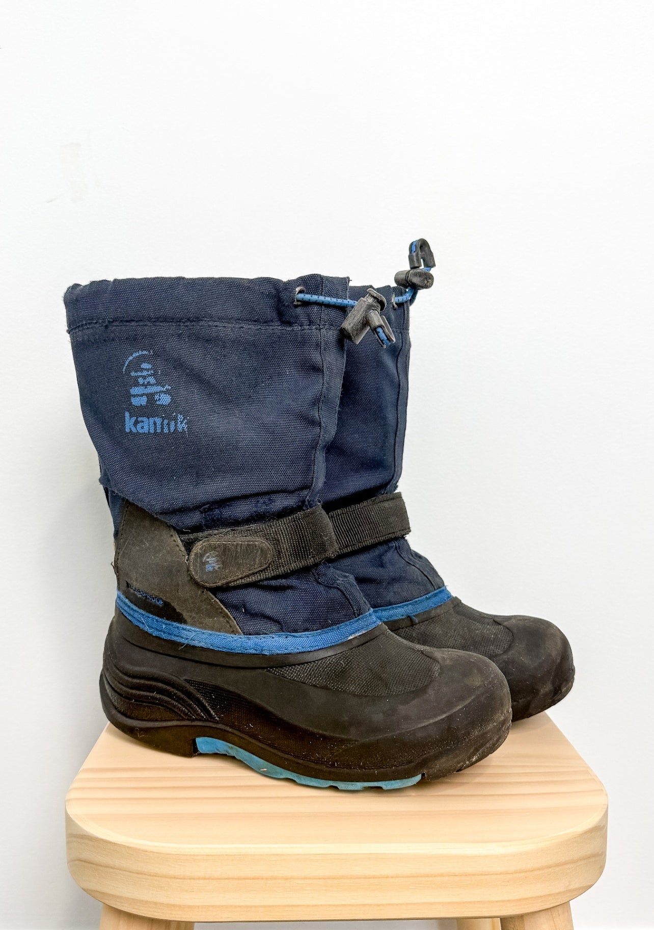 Kamik 1 Black and Blue Boots