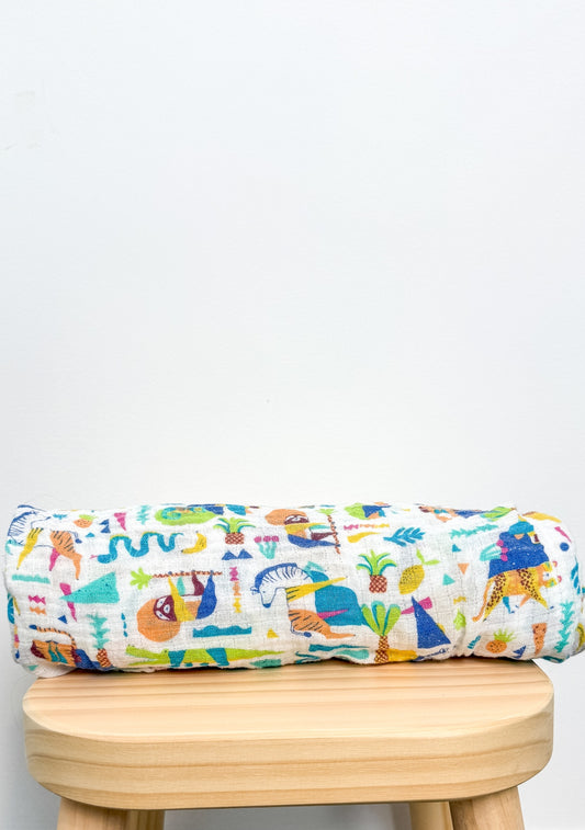 Aden and Anais NS Multicolor Muslin Blanket