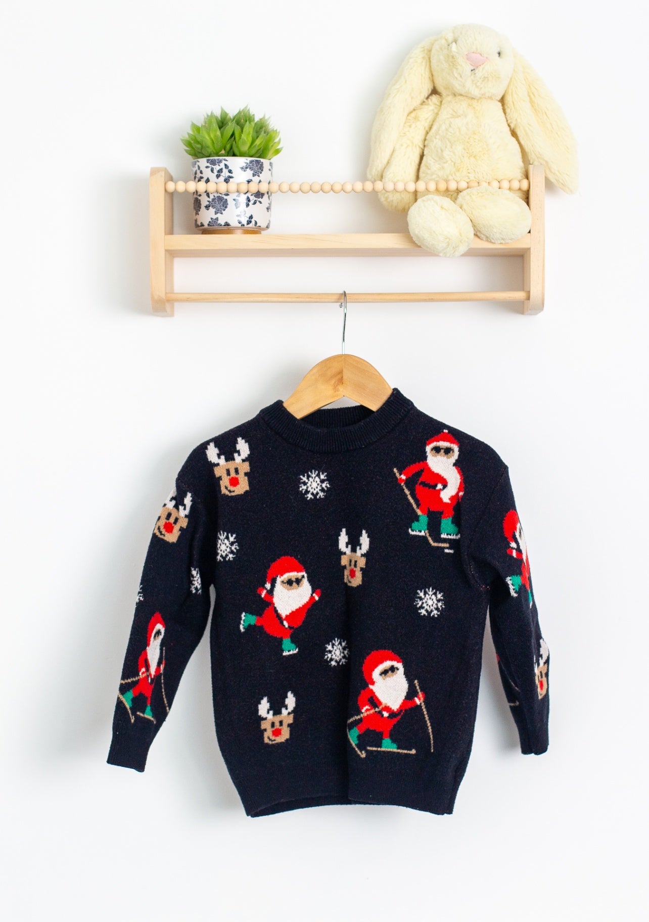 Zara 3-4Y Skiing Santa Sweater