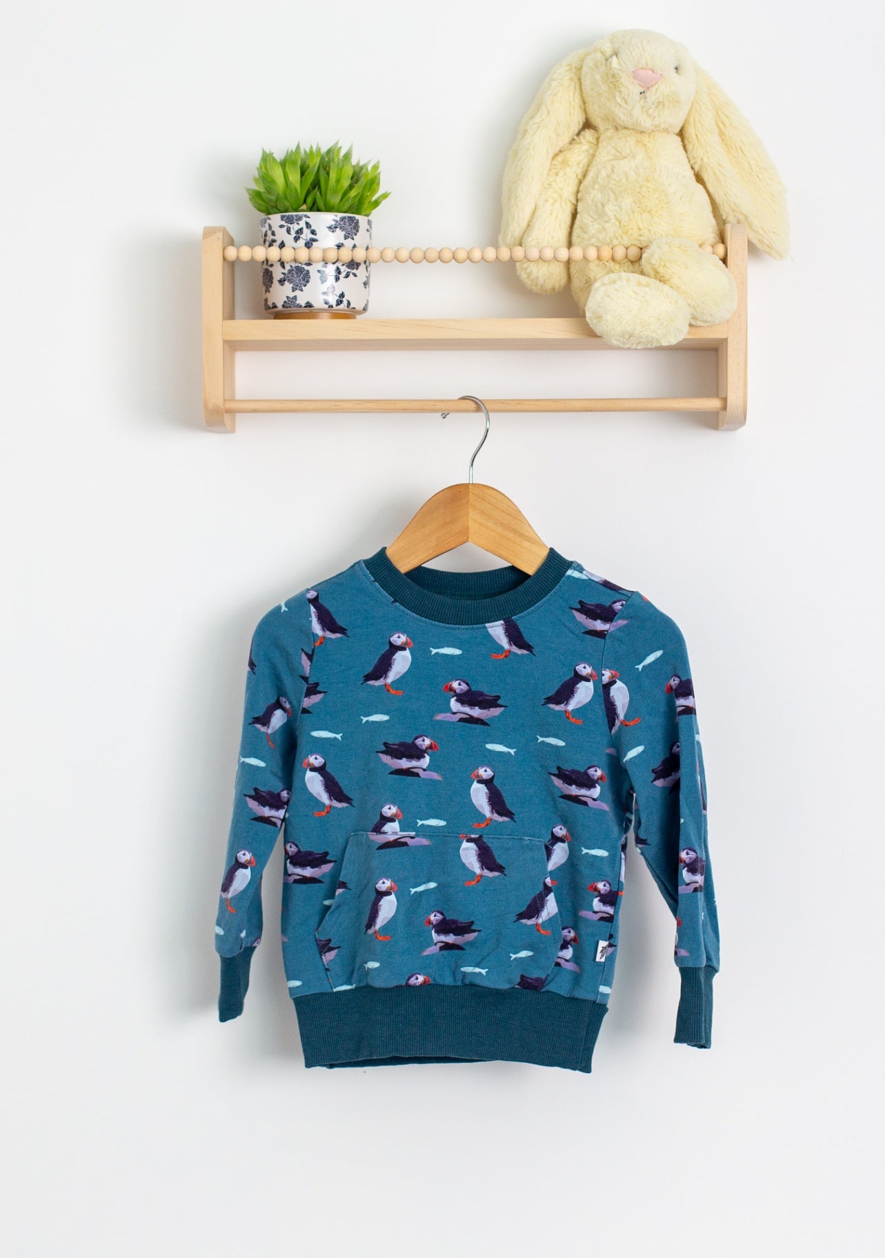 Little Ridley 2T Blue Puffin Pullover
