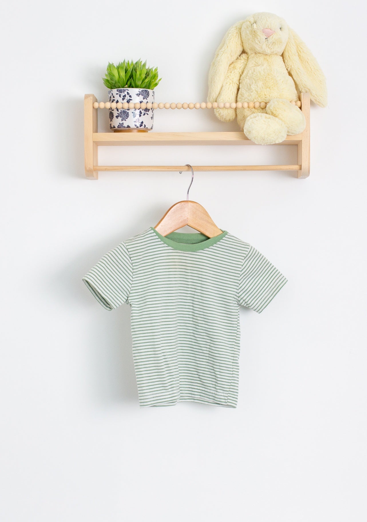 George 12-18M Green and White T Shirt