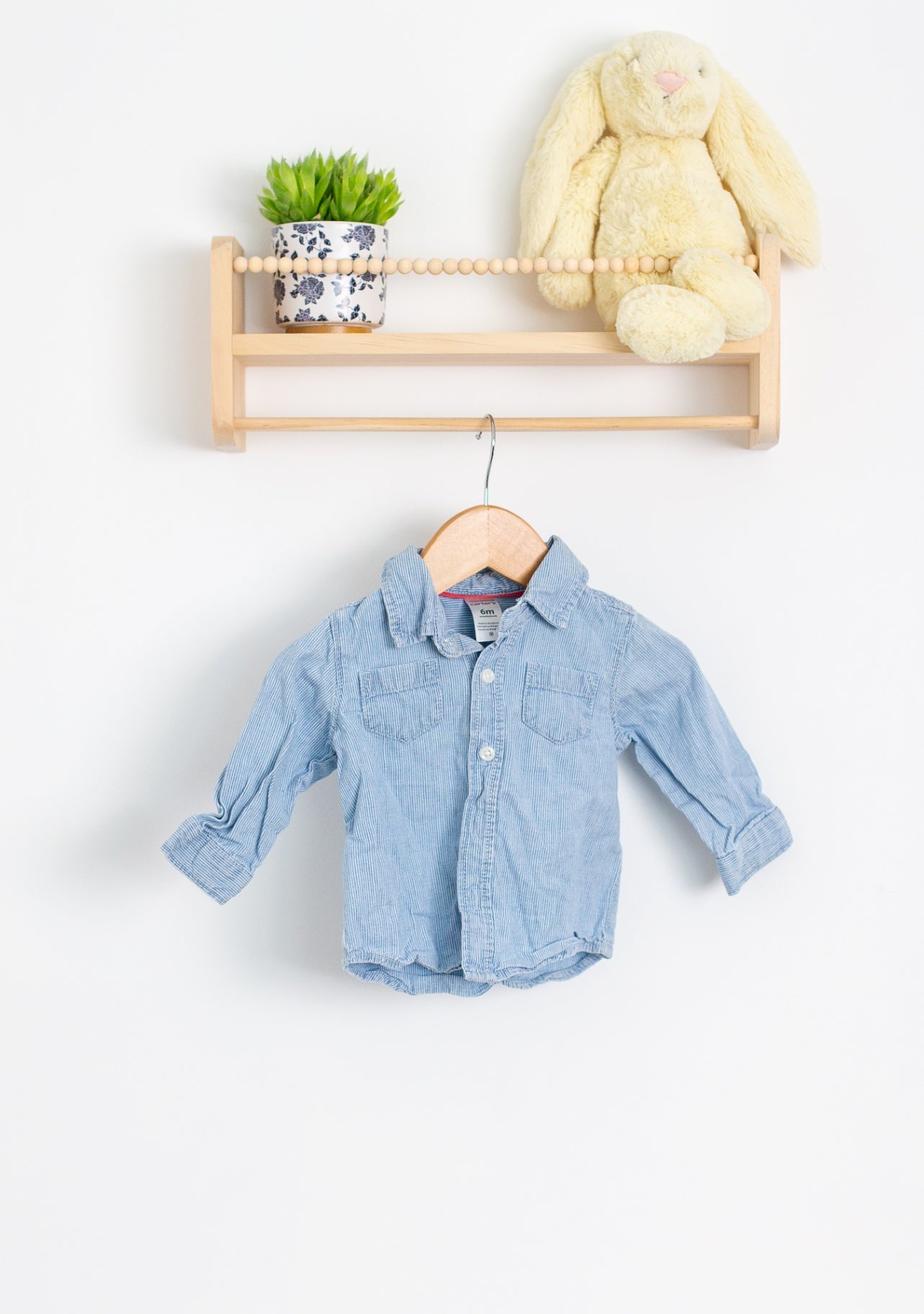 Carters 6M Light Blue Button Up