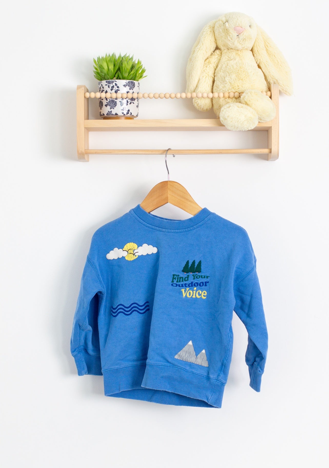 Roots 3T Blue Crew Neck Play