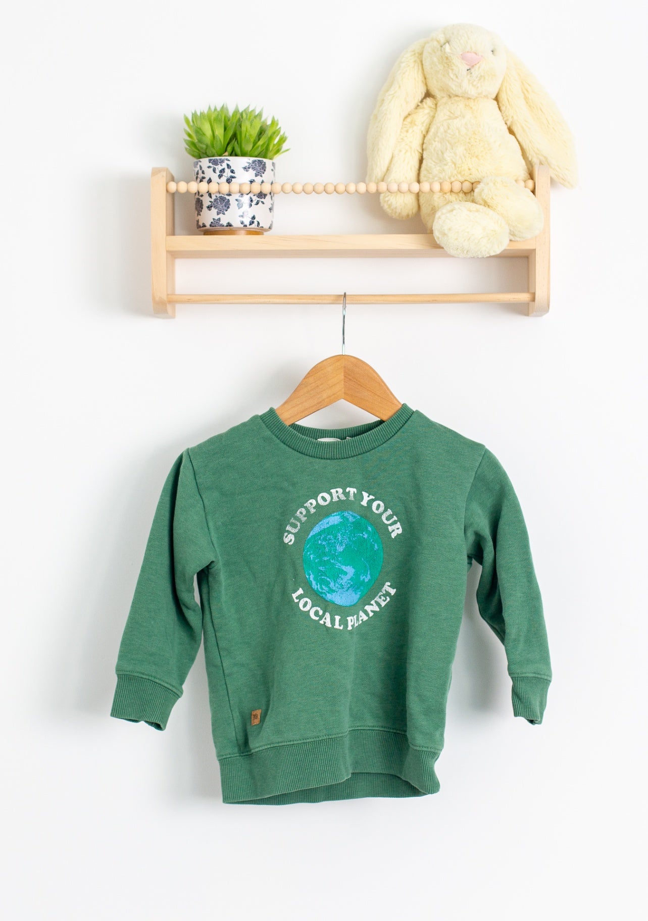 TenTree 3 Green Crew Neck Shirt