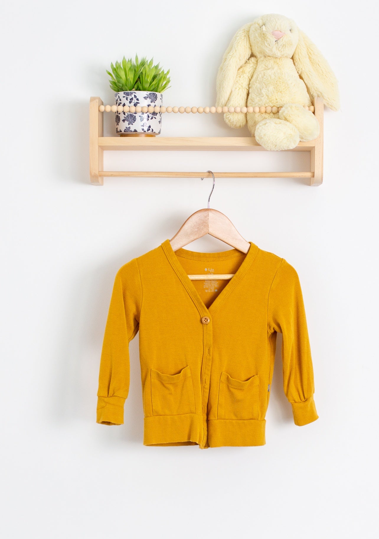 Kyte Baby 18-24M Bamboo Jersey Cardigan in Marigold