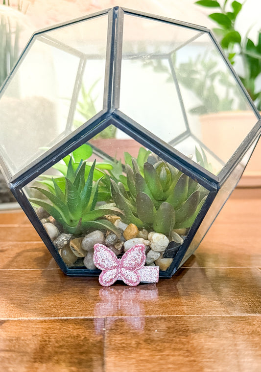 Small Shop Pink and White Bow