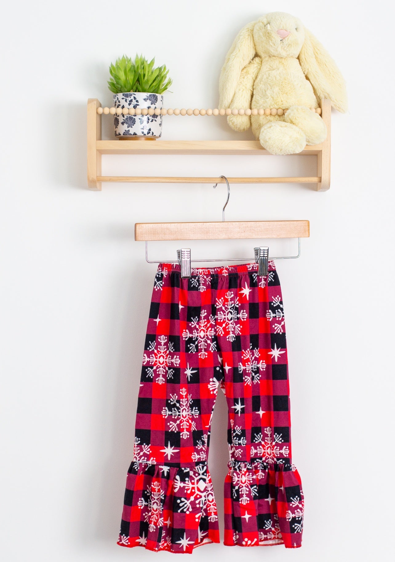 Brand Unknown 2t Red, Black, White Christmas Flare Leggings