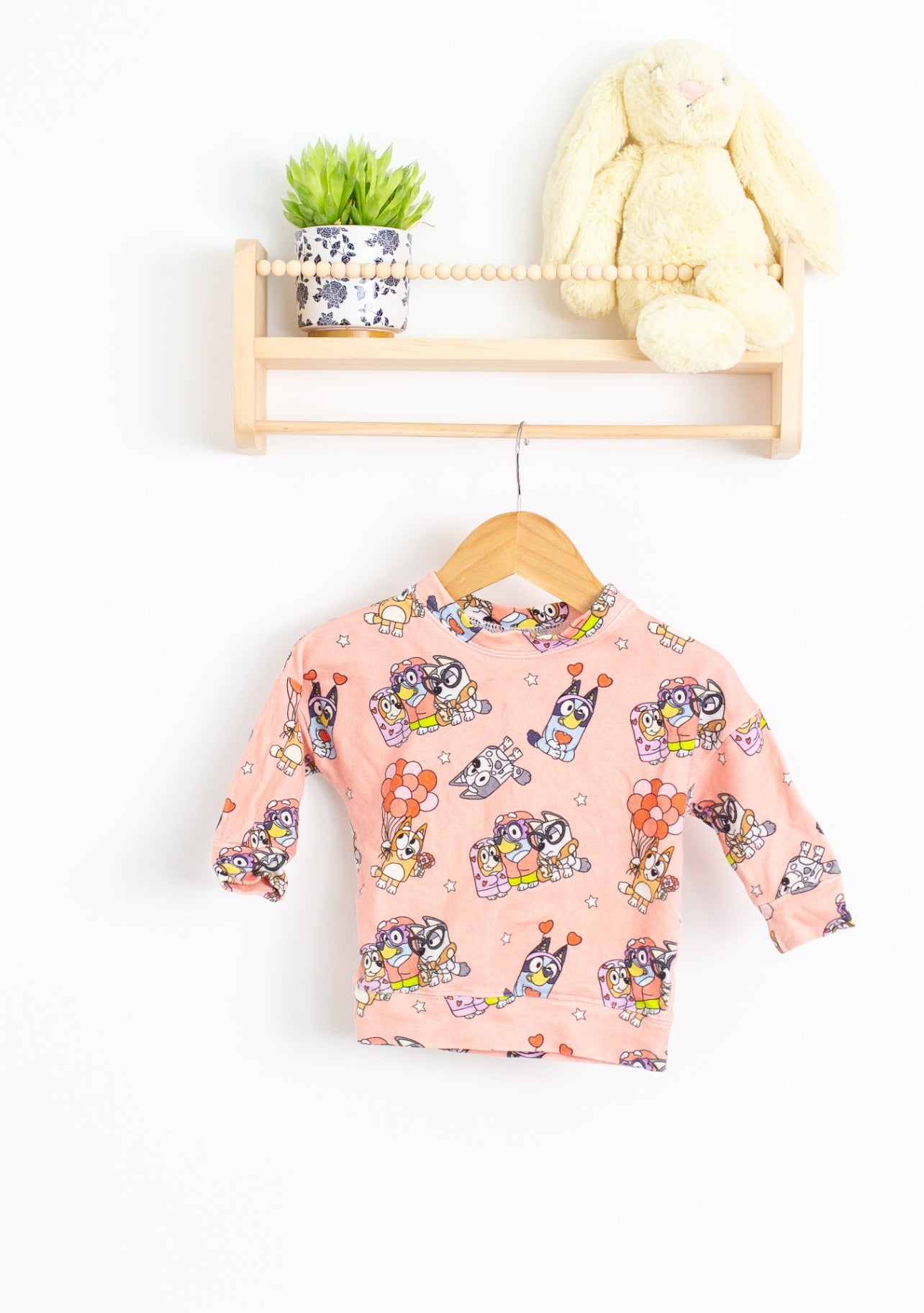 Dear Aspen 12-18M Pink Bluey Sweater Play