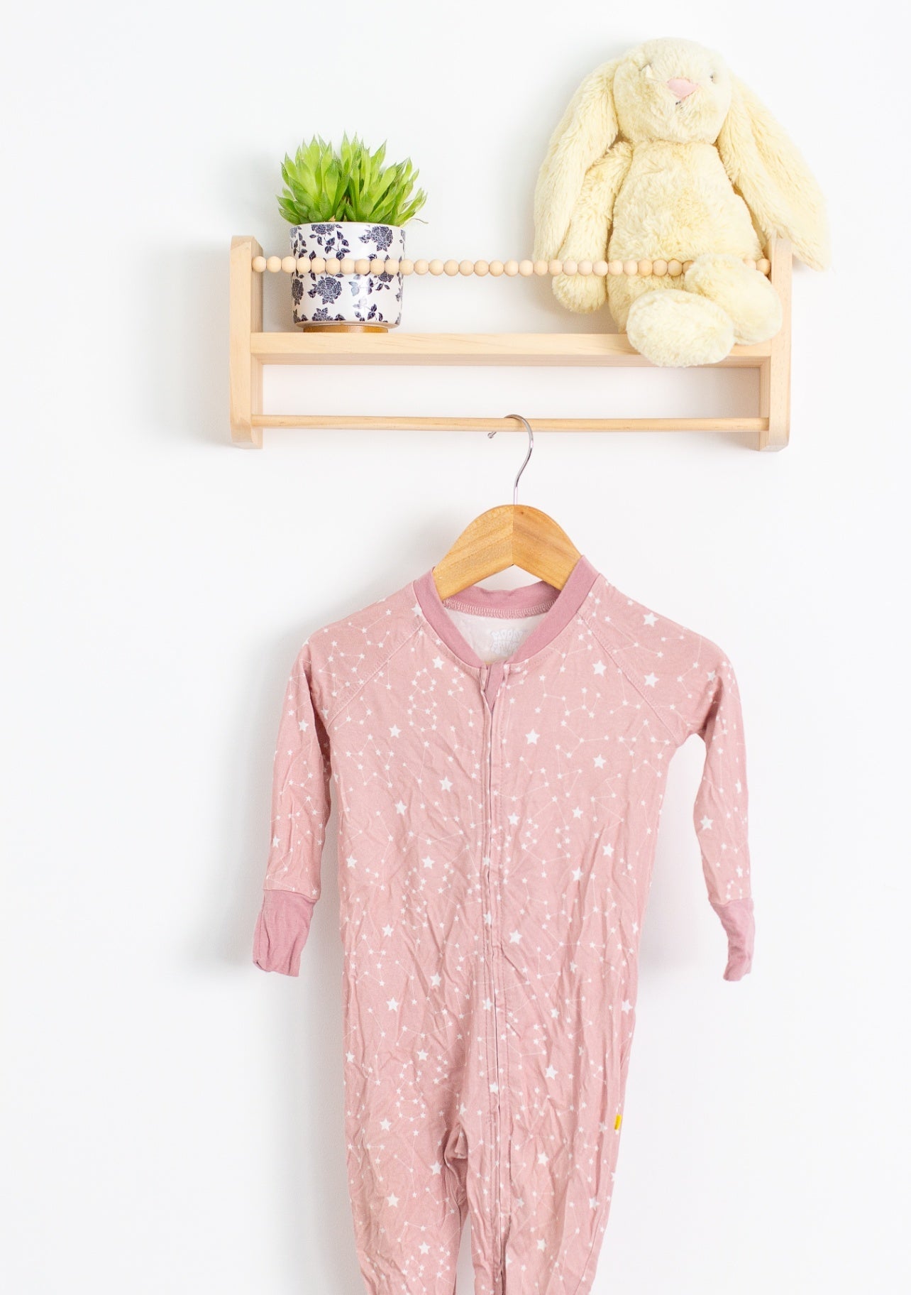 Moon Fruit 6-12M Pink Celestial Zip Romper - Whimsy