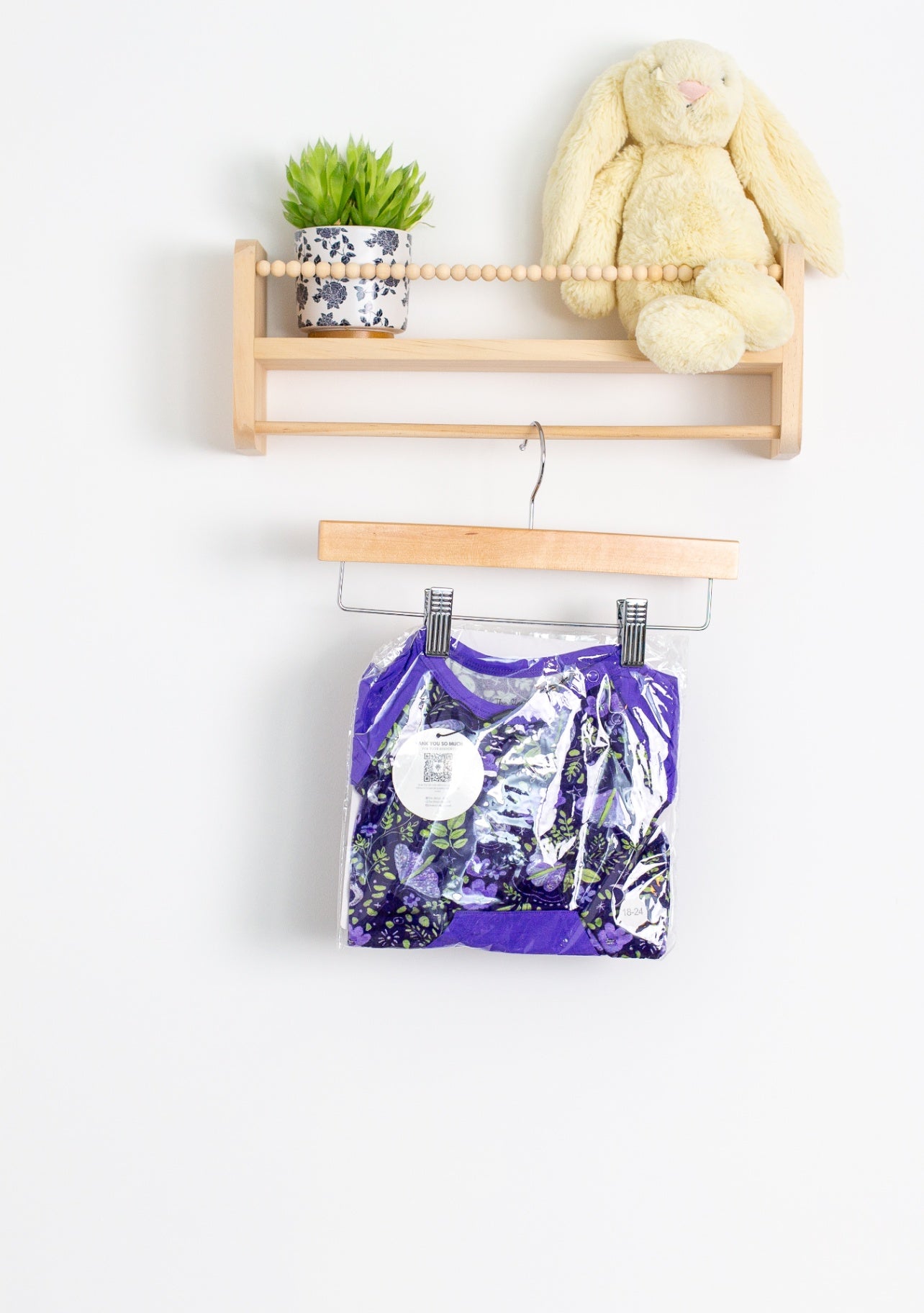 Sleepy Sloth 18-24M Purple Floral Longall NWT