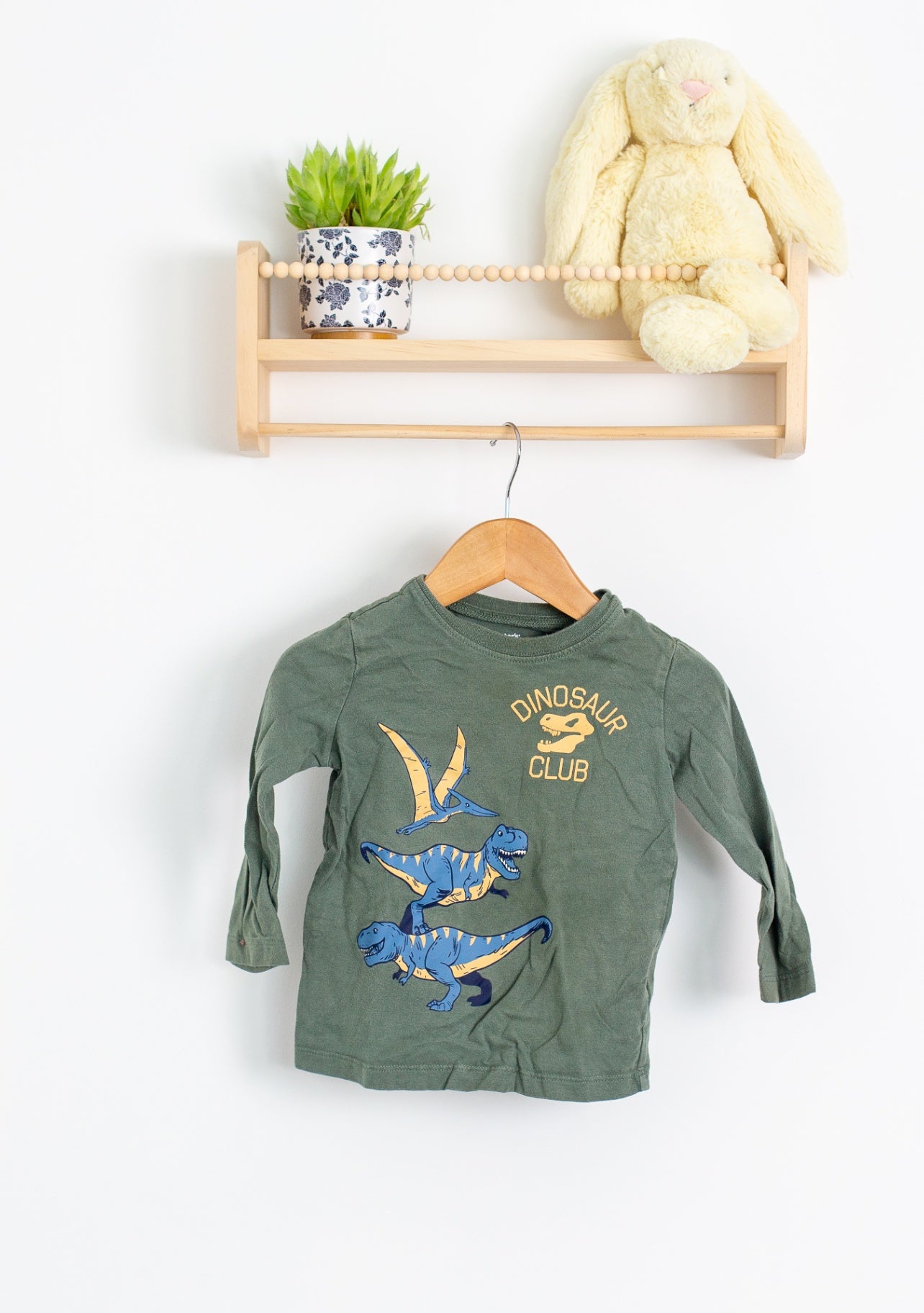 Carters 18M Green Dinosaur Long Sleeve