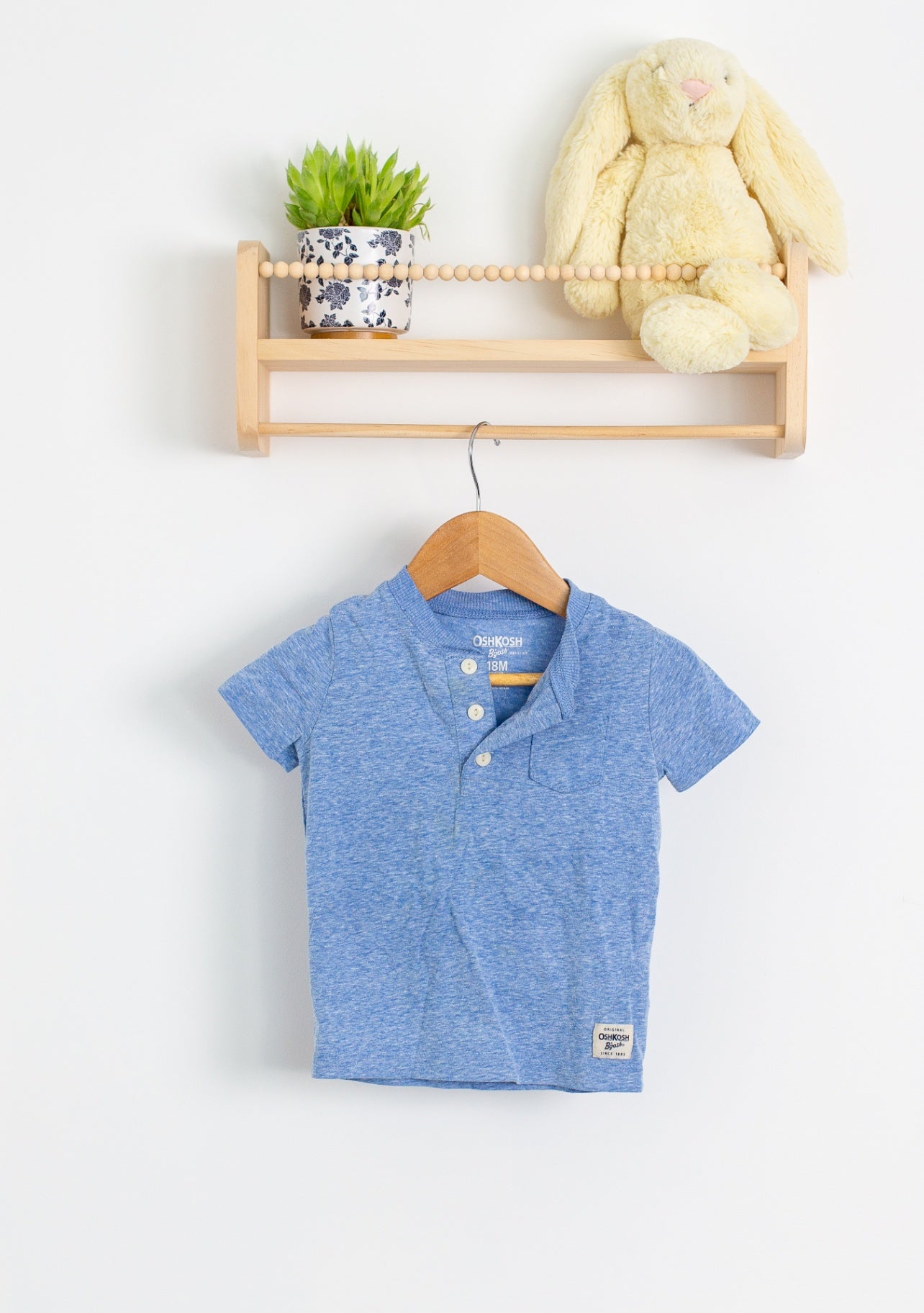 OshKosh 18M Blue Henley Tee