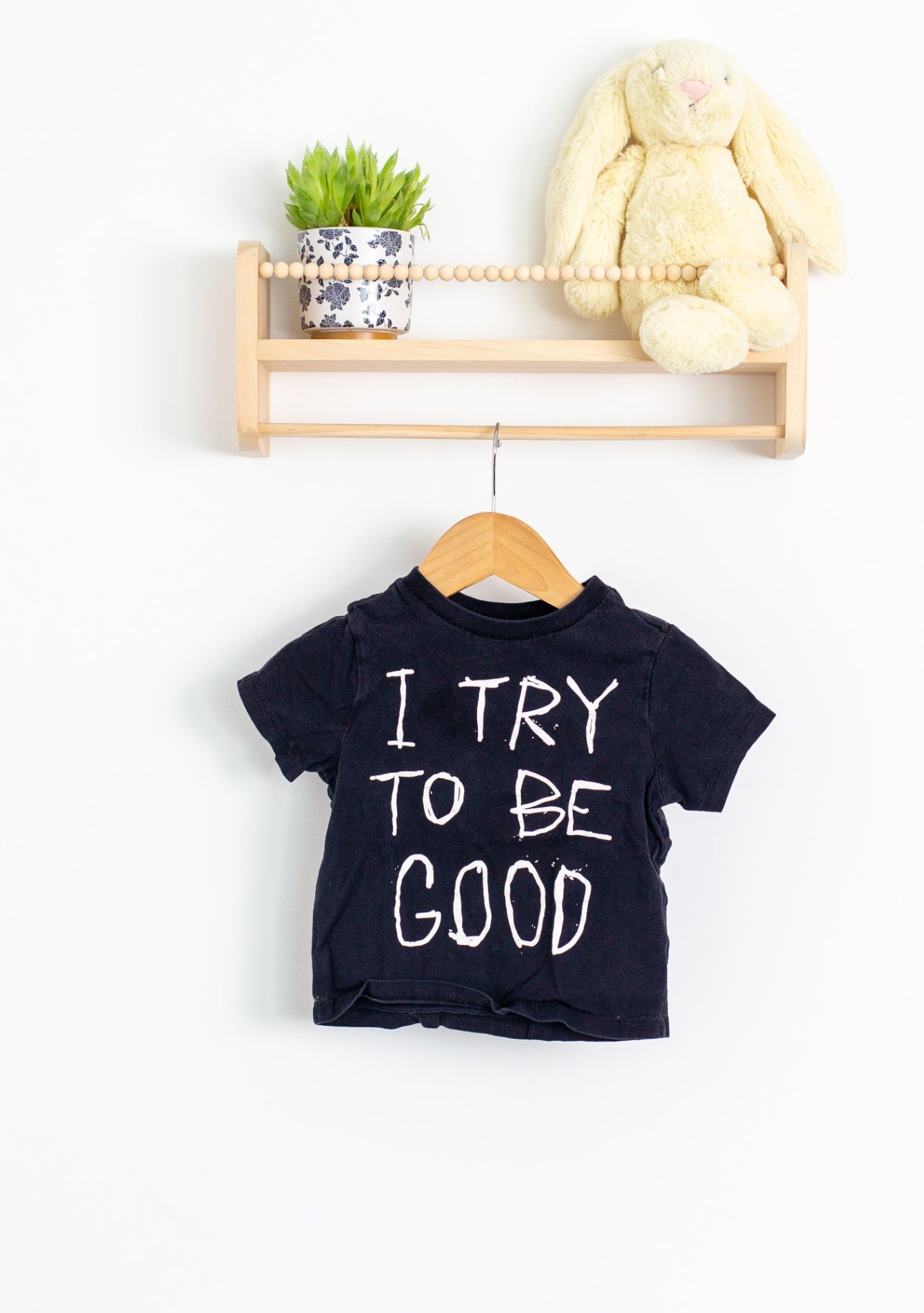 Childrens Place 12-18M Black TShirt