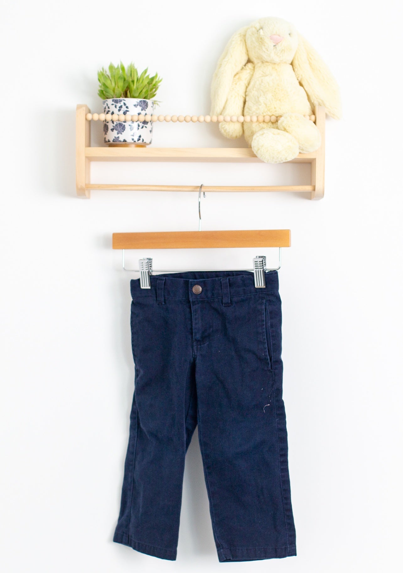 Nautica 2T Dark Blue Twill Pants - Whimsy