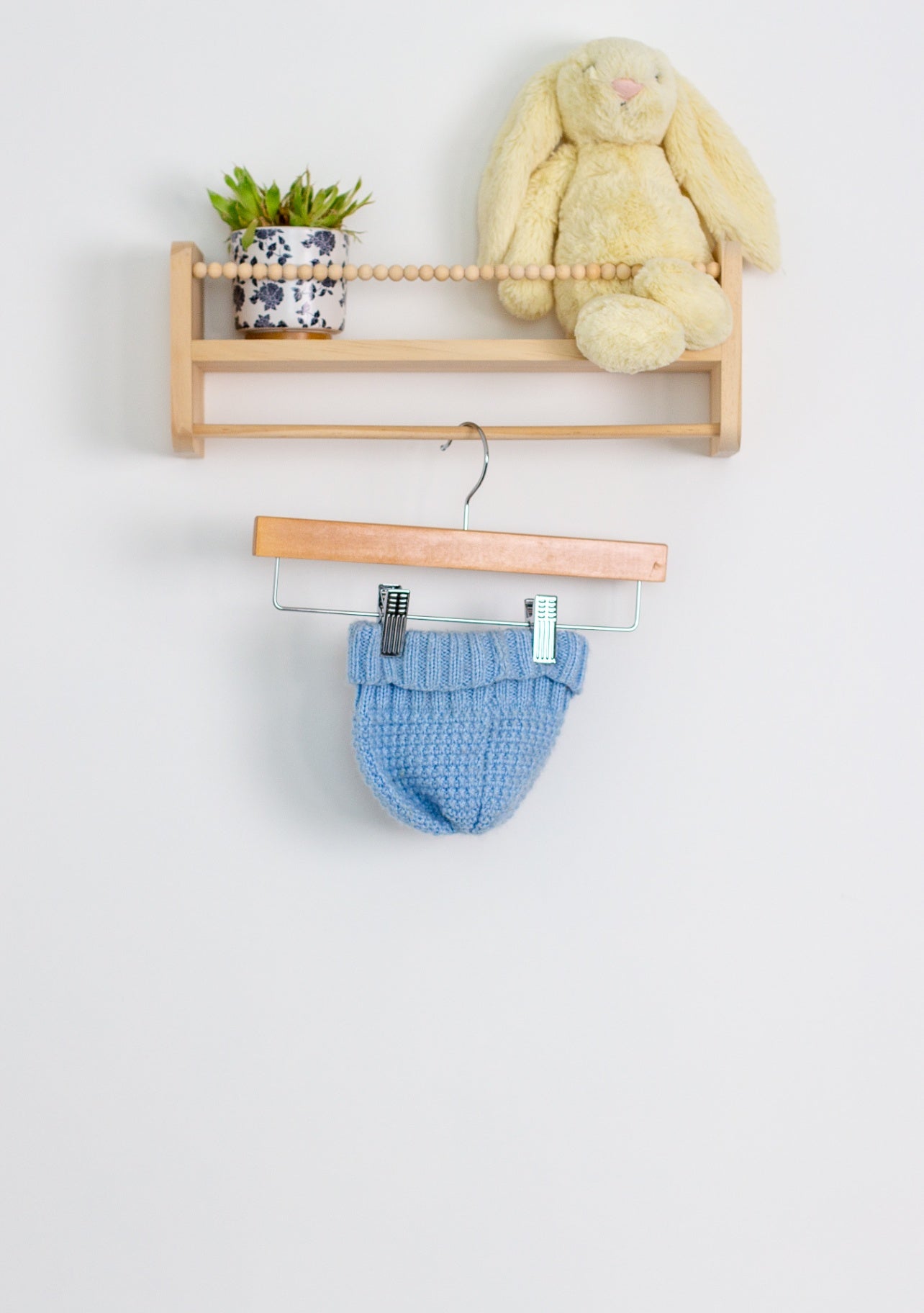Small Shop 0-3M Blue Knit Baby Hat - Whimsy