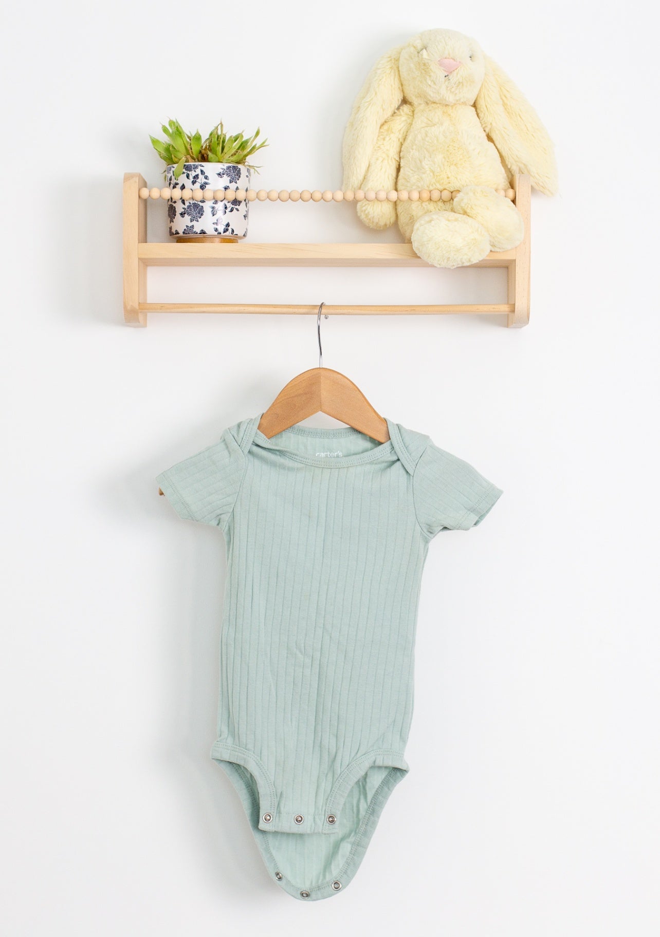 Carter's 12M Light green Short Sleeve Onesie - Whimsy