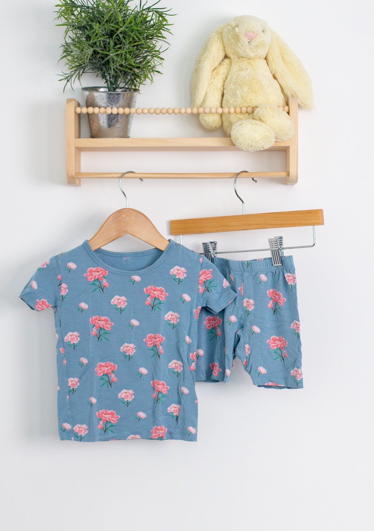 Kyte Baby 3T Peony Short Sleeve PJ Set