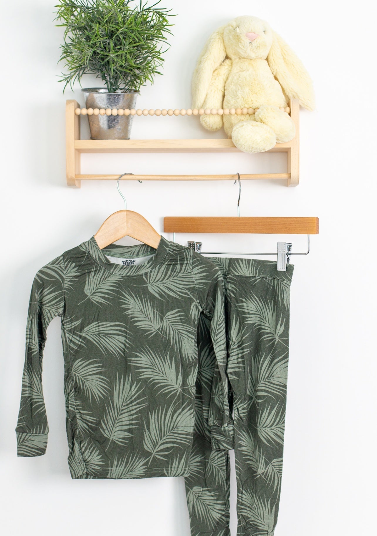 Moon Fruit 3T Green Palm PJs