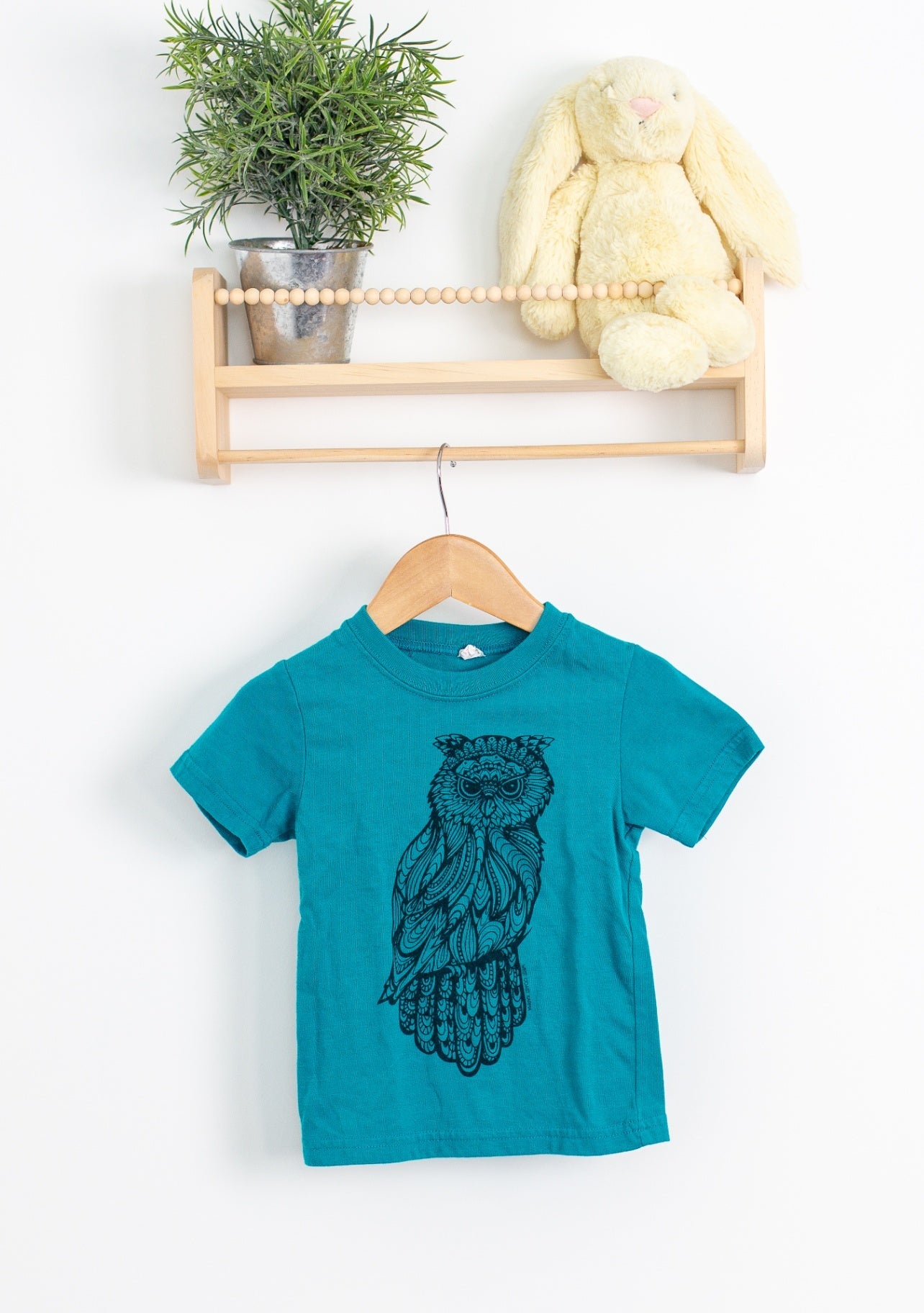 Jerico 2T Turquoise Owl Shirt