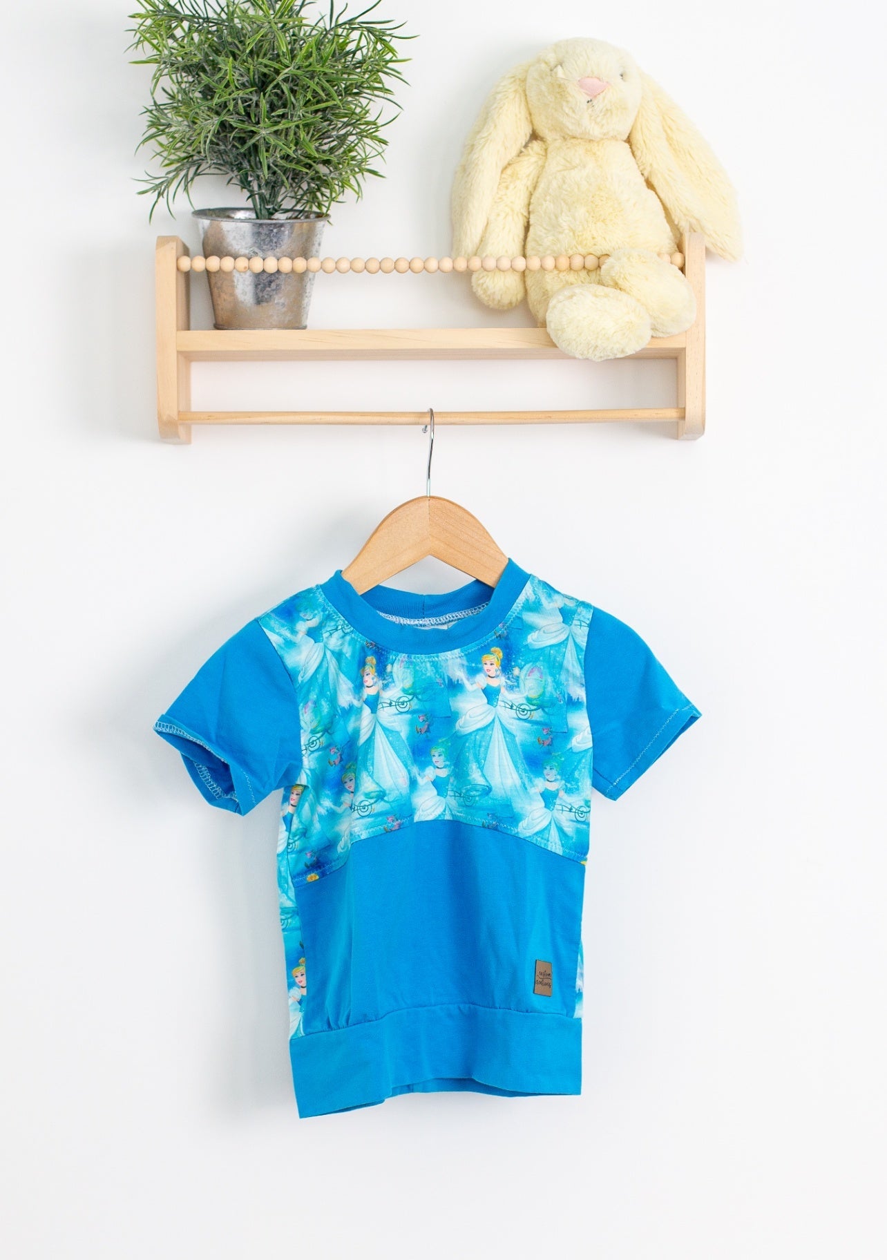 Custom Creations 1-3Y Blue Cinderella Shirt