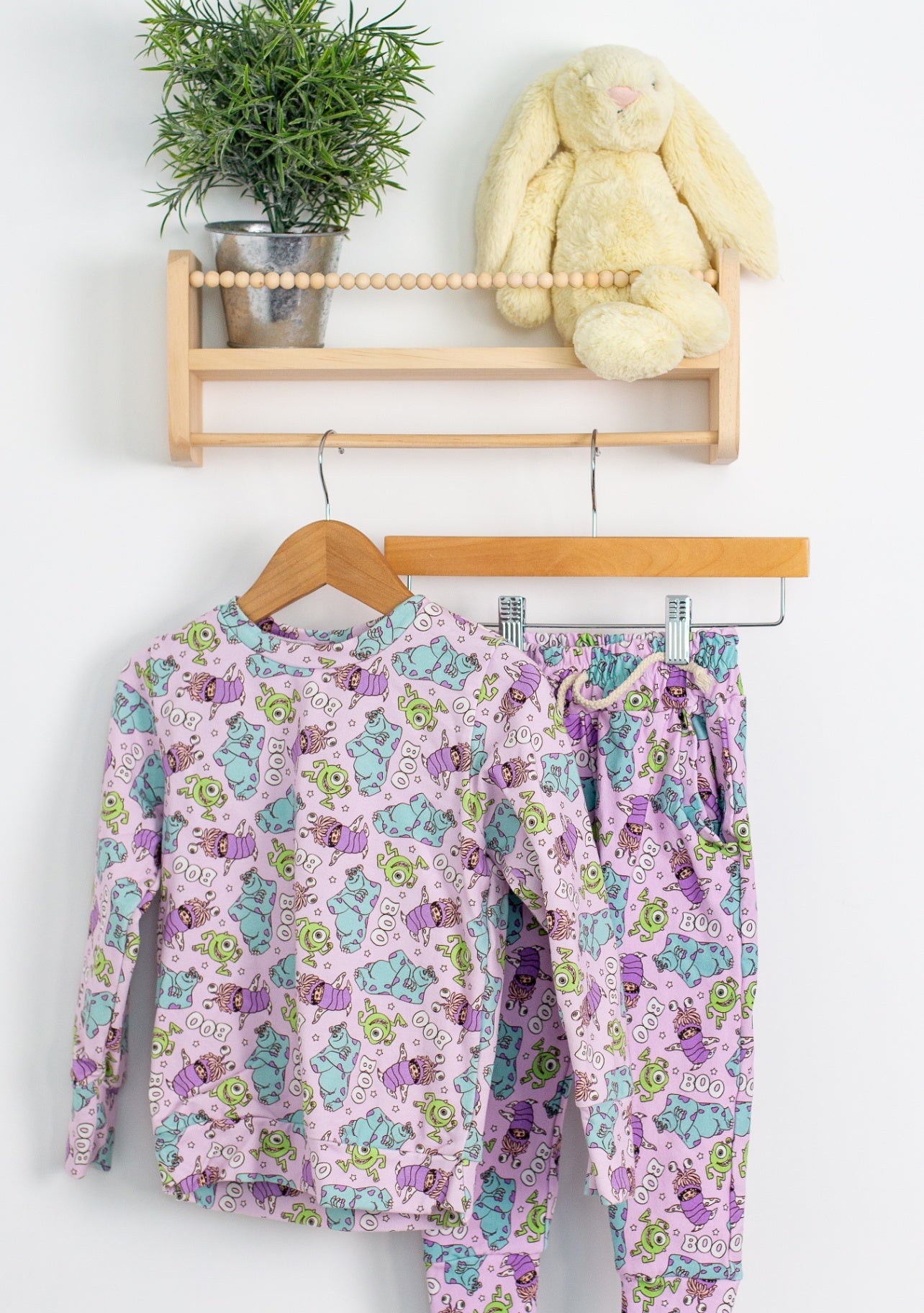 Farmhouse In the City 3T Purple Monsters Inc Jogger Set