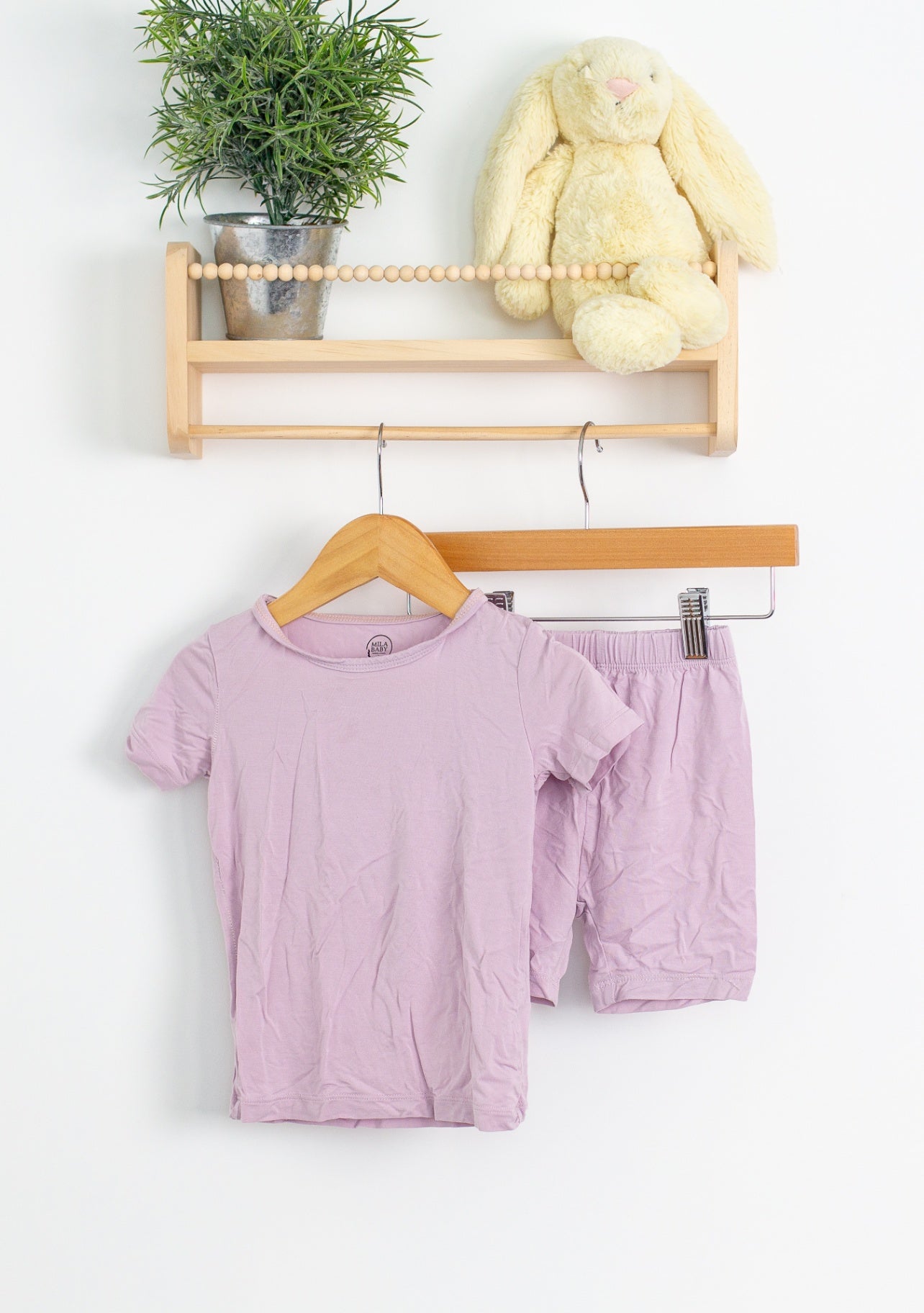 Mila Baby 2-3Y Lavender Short Sleeve PJs