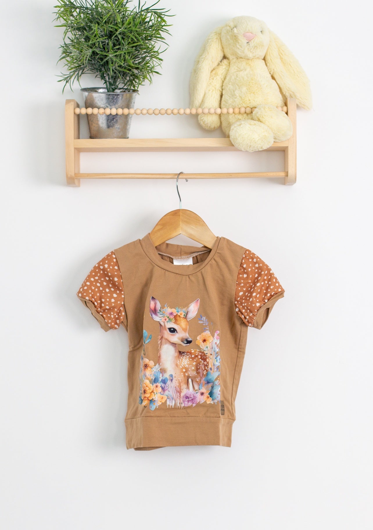Custom Creations 1-3Y Brown Cow Shirt