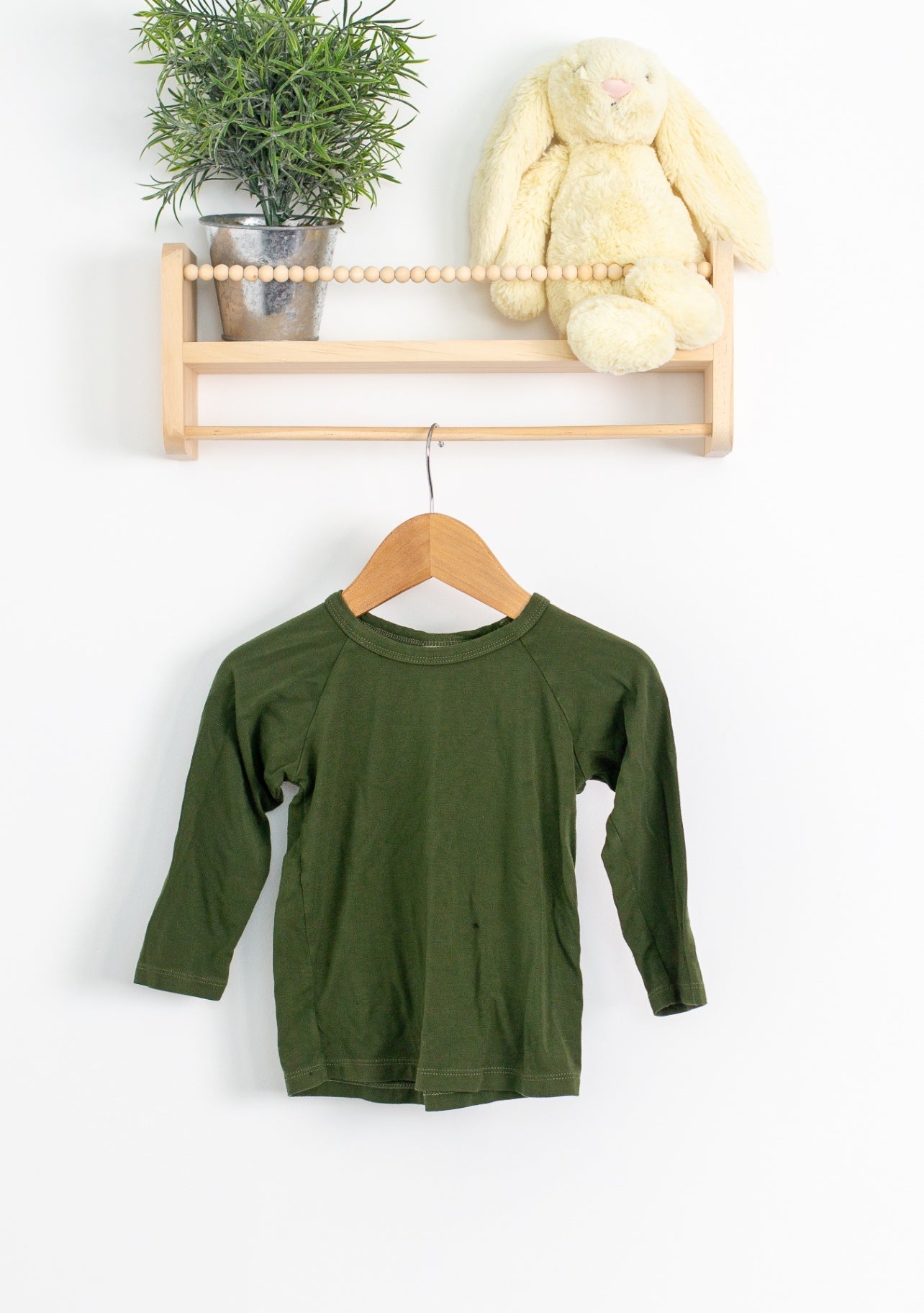 Emmie Jo 2-3Y Olive Green Long Sleeve
