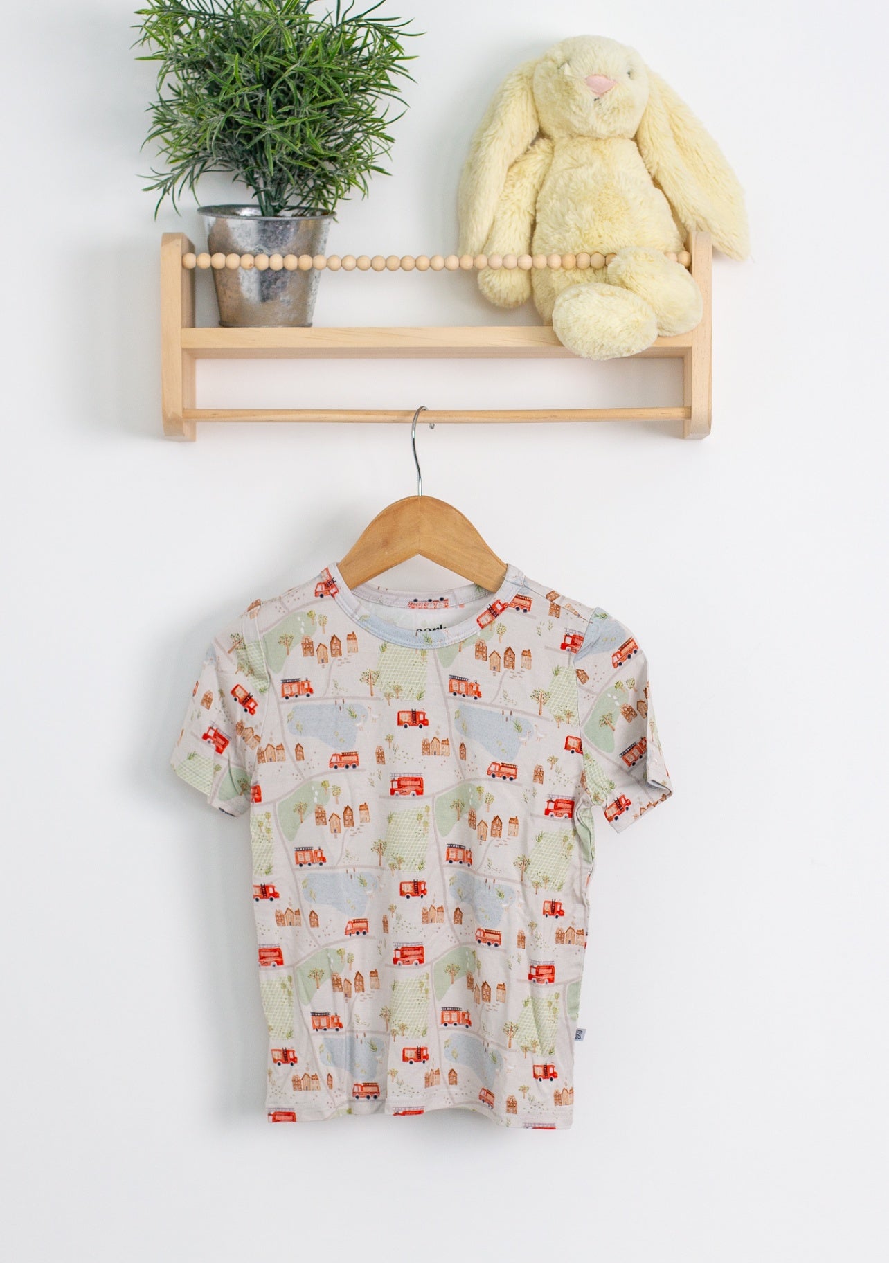 Early Grey 3T Multicolor Firetruck TShirt