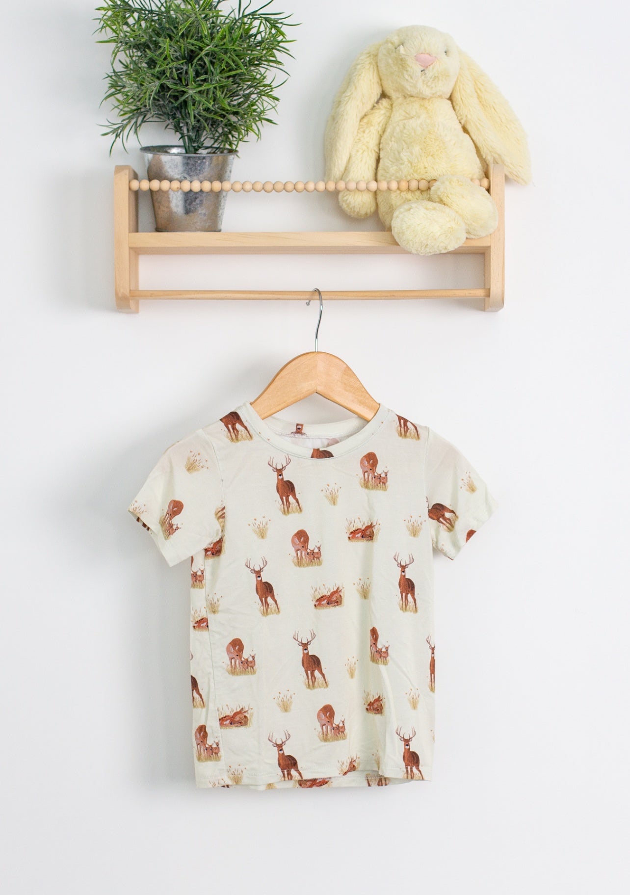Little Ridley 3T Beige Deer TShirt