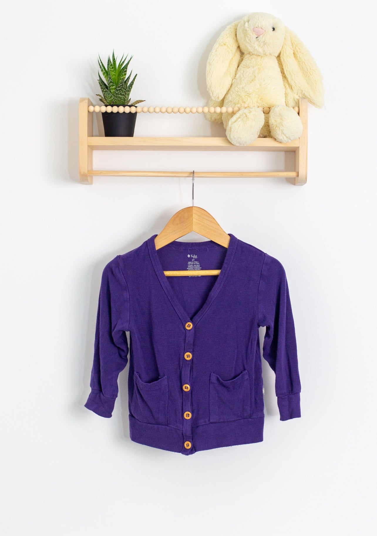 Kyte Baby Cardigan 2T Purple
