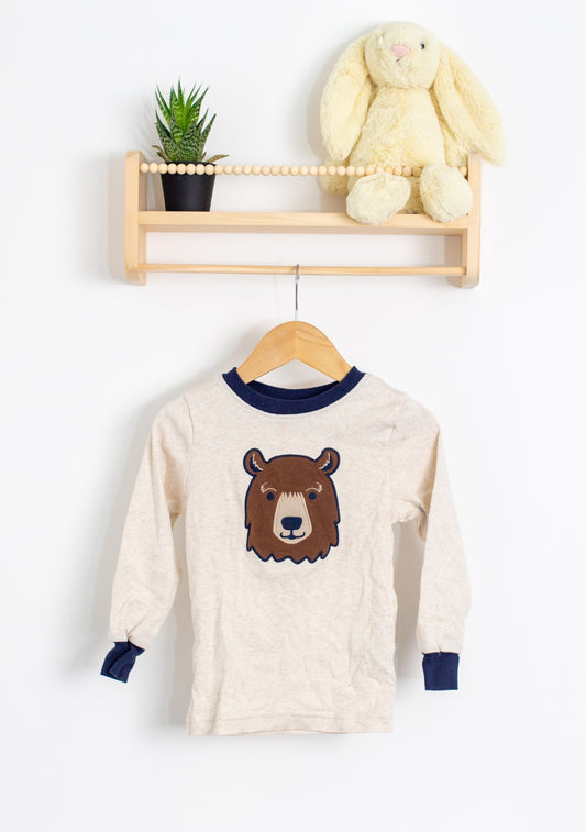 Kirkland Sweater 4T Beige and navy