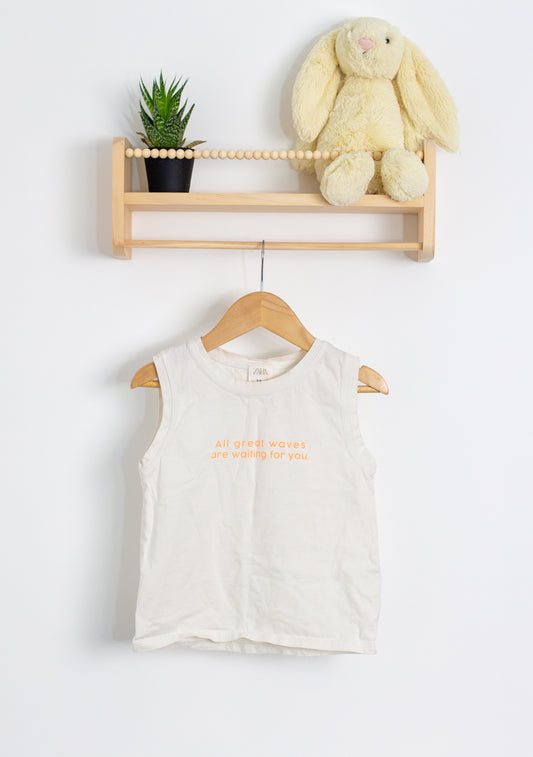 Zara Everyday 2T White Tank