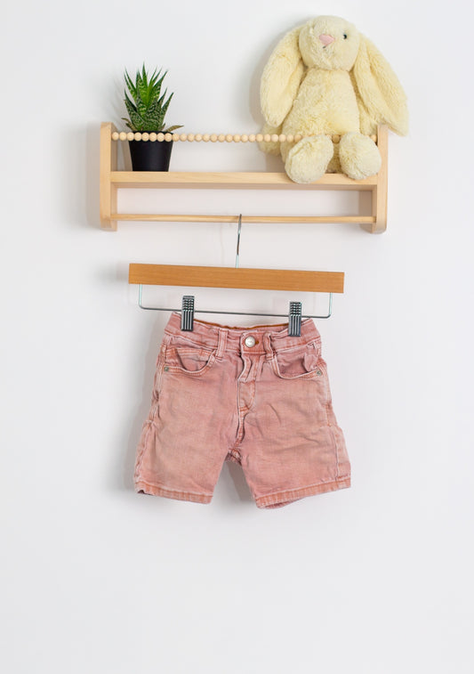 ZARA  2T Pink Denim Shorts