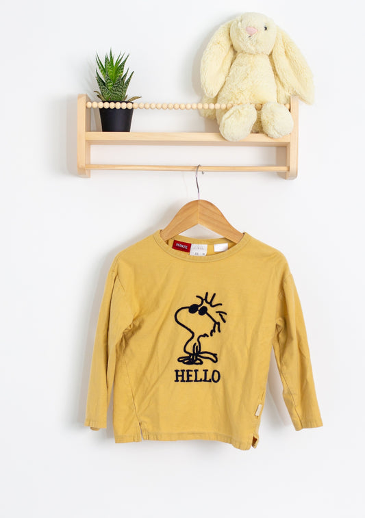 Zara Peanuts Kids' Sweatshirt 2T Yellow