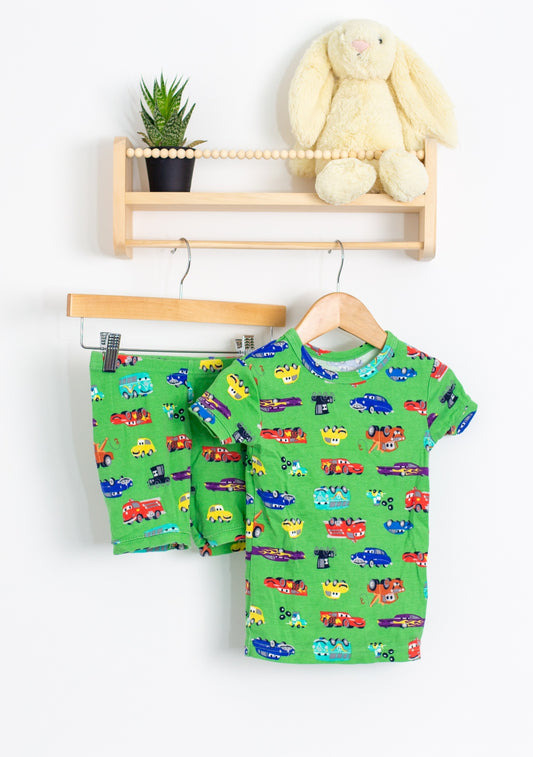 GAP Sleepwear 3T Green Cars