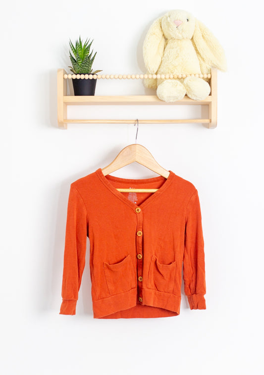 Kyte Baby 3T Orange Cardigan