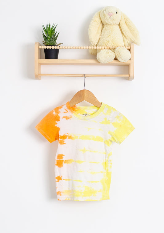 Small Shop Hand Dyed 6 Yellow and orange tie-dye
