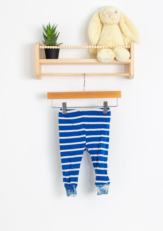Hatley Baby 12-18M Blue and White Pants